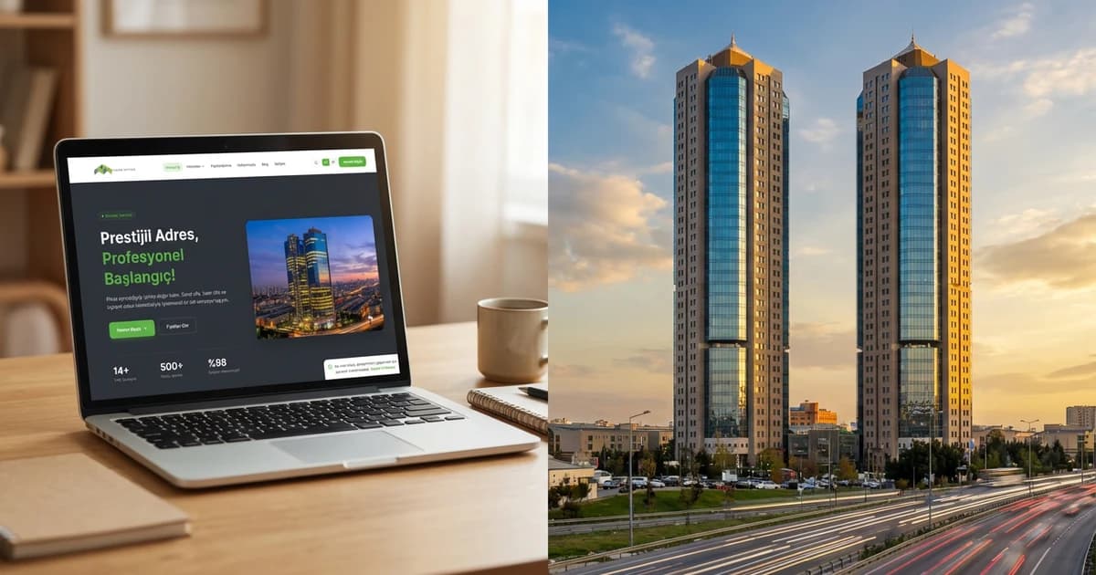 Sanal ofis nedir konseptini anlatan modern iş adresi görseli - Micro Office İstanbul